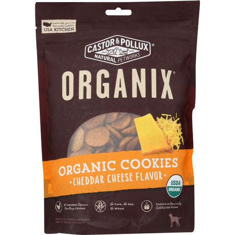 CASTOR & POLLUX: Organic Dog Cookies Cheddar Cheese Flavor, 12 oz - #tag1# - #tag2#