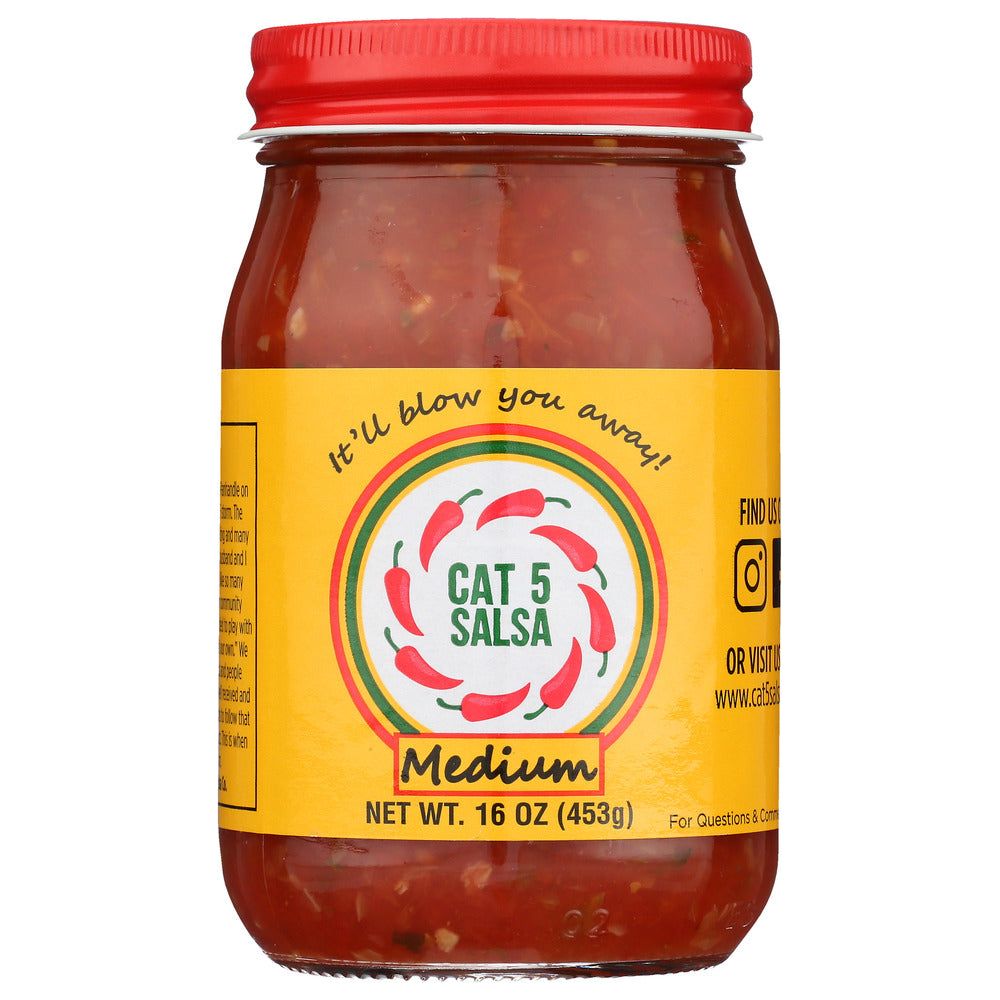 CAT 5 SALSA: Salsa Medium, 16 oz - #tag1# - #tag2#