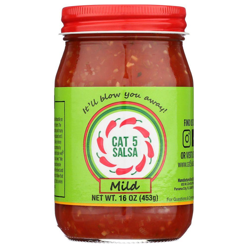 CAT 5 SALSA: Salsa Mild, 16 oz - #tag1# - #tag2#