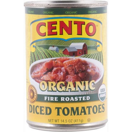 CENTO: Organic Fire Roasted Diced Tomatoes, 14.5 oz - #tag1# - #tag2#