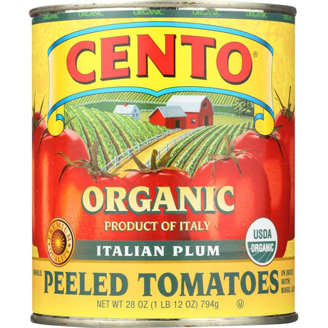 CENTO: Organic Italian Whole Peeled Tomatoes, 28 oz - #tag1# - #tag2#