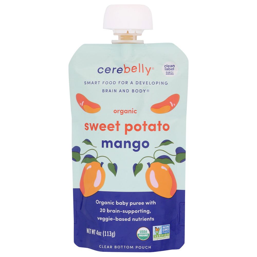 CEREBELLY: Sweet Potato Mango Baby Puree, 4 oz - #tag1# - #tag2#