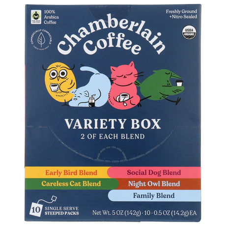 CHAMBERLAIN COFFEE: Coffee Variety Steeped 10Pk, 5 OZ - #tag1# - #tag2#