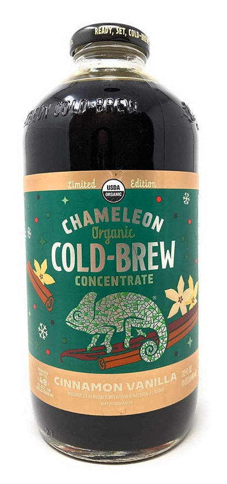 CHAMELEON COLD BREW: Cinnamon Vanilla Cold Brew Coffee Concentrate, 32 fo - #tag1# - #tag2#