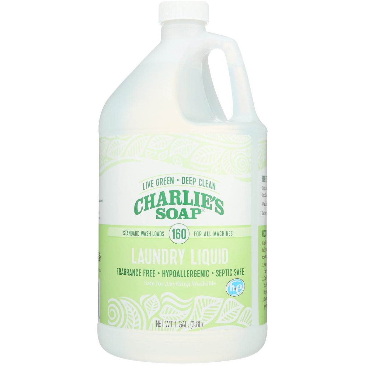 CHARLIES SOAP: Laundry Liquid-Refill 1 Gal, 1 ga - #tag1# - #tag2#