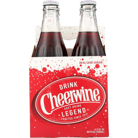 CHEERWINE: Cherry Soda 4 Bottle, 48 oz - Sunshine Co Op. - #tag1# - #tag2# - #tag3# - #tag4#