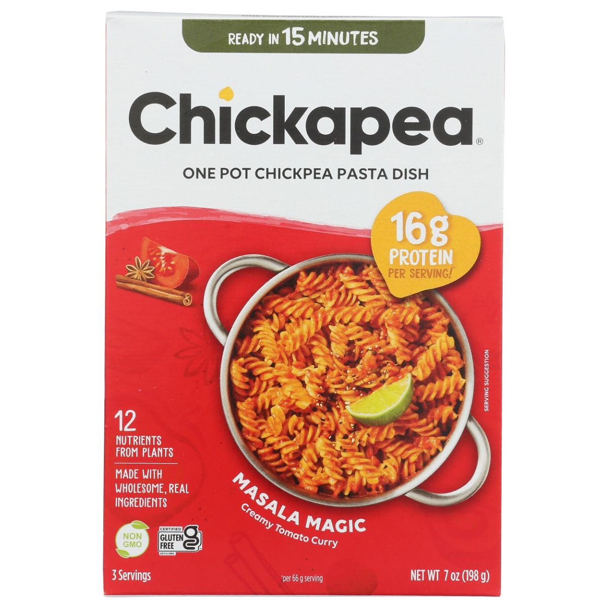 CHICKAPEA: Pasta Dish Creamy Curry, 7 oz - #tag1# - #tag2#