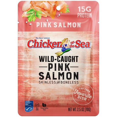 CHICKEN OF THE SEA: Wild Caught Pink Salmon Skinless And Boneless, 2.5 oz - #tag1# - #tag2#