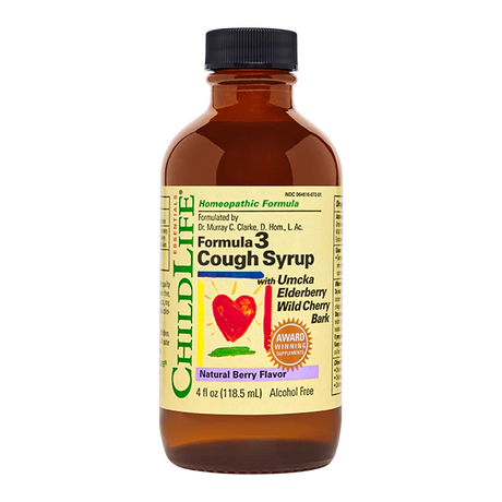 CHILDLIFE ESSENTIALS Formula 3 Kids Cough Syrup 4OZ - #tag1# - #tag2#