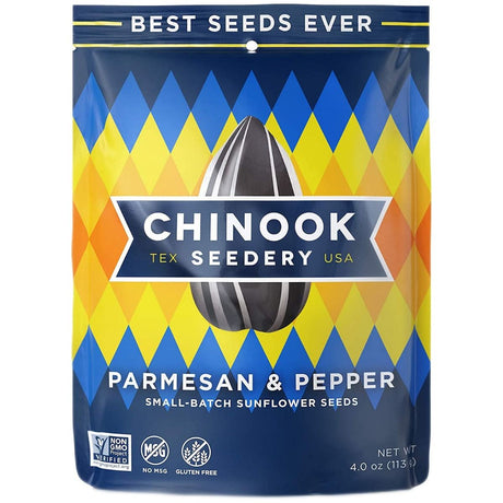 CHINOOK SEEDERY: Parmesan & Pepper Sunflower Seeds, 4 oz - #tag1# - #tag2#