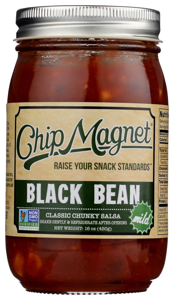CHIP MAGNET: Salsa Black Bean, 16 oz - #tag1# - #tag2#