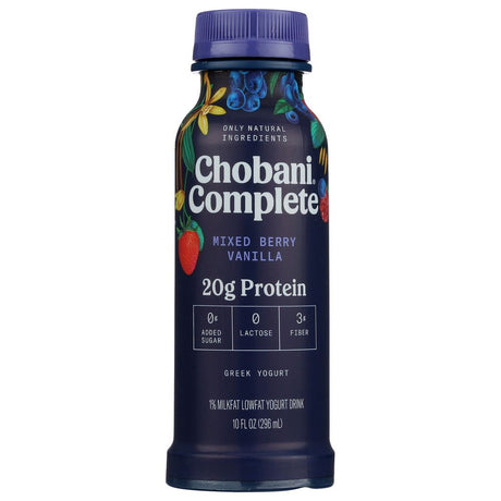 CHOBANI: Complete Mixed Berry Vanilla Drink, 10 oz - #tag1# - #tag2#