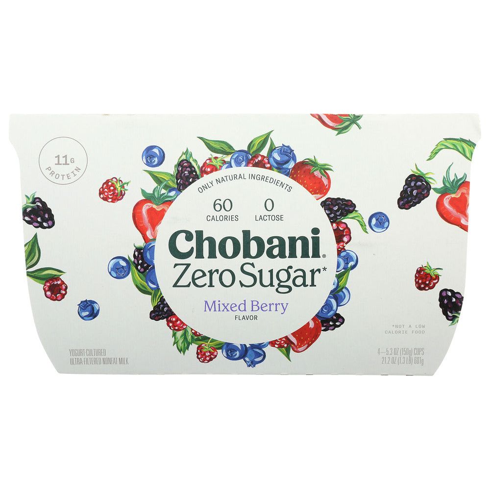 CHOBANI: Zero Sugar Mixed Berry Yogurt, 21.2 oz - #tag1# - #tag2#