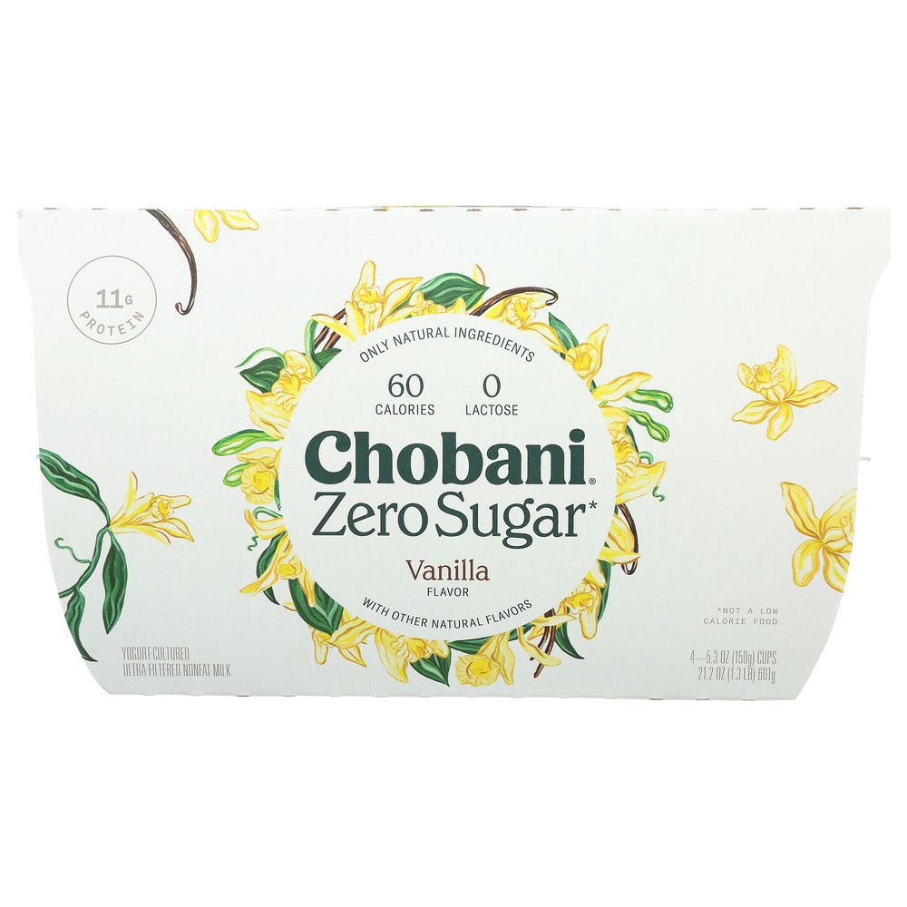 CHOBANI: Zero Sugar Vanilla, 21.2 oz - #tag1# - #tag2#
