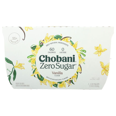 CHOBANI: Zero Sugar Vanilla, 21.2 oz - #tag1# - #tag2#