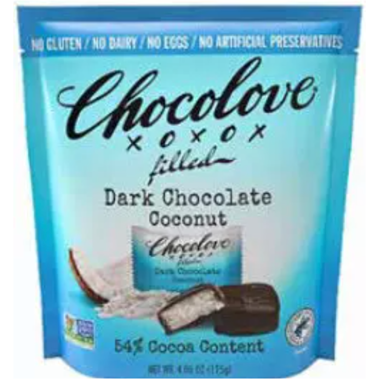 CHOCOLOVE: Coconut Bites Pouch, 3.5 oz - #tag1# - #tag2#