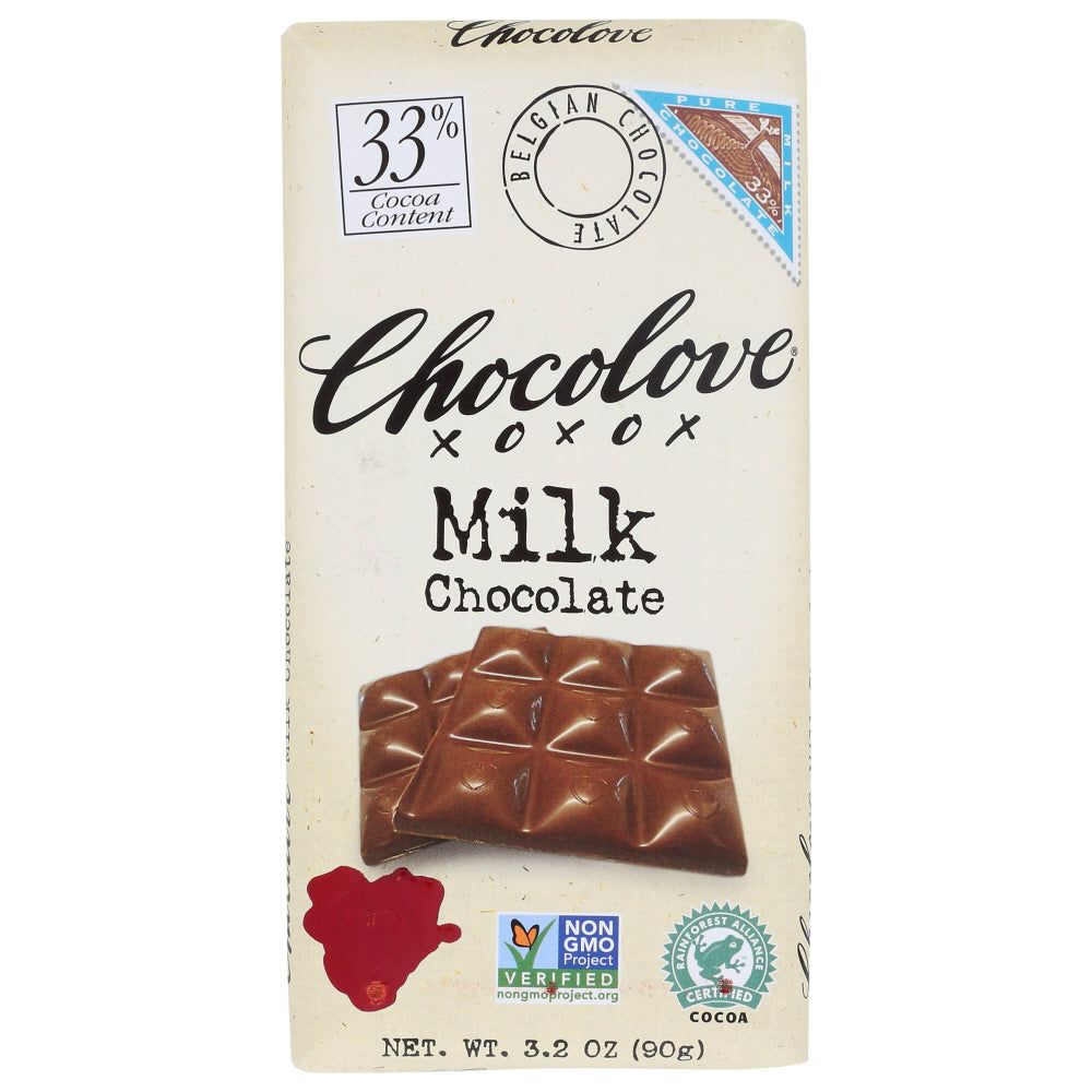 CHOCOLOVE: Milk Chocolate Bar, 3.2 oz - #tag1# - #tag2#