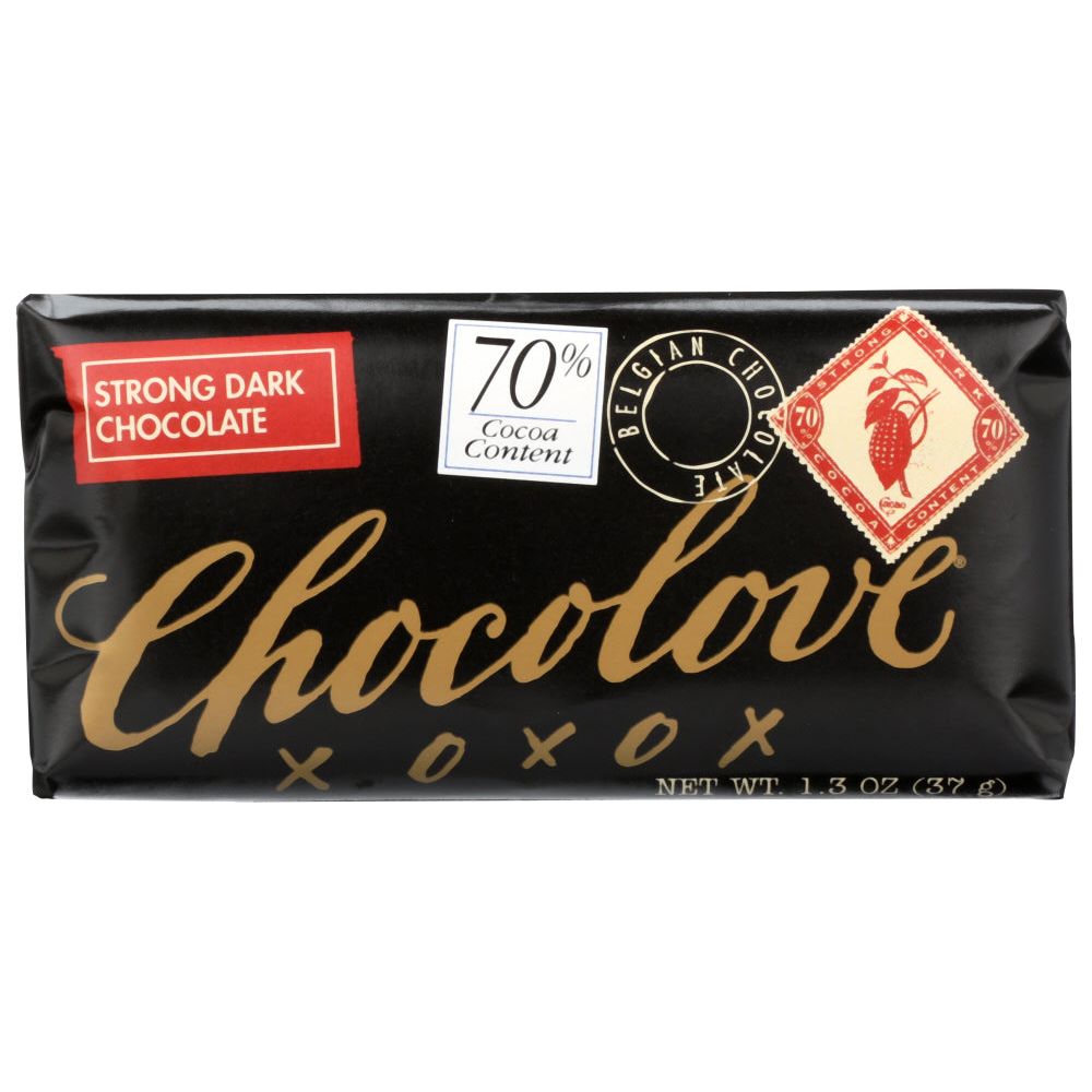 CHOCOLOVE: Mini Dark Chocolate Bar Strong, 1.3 oz - #tag1# - #tag2#