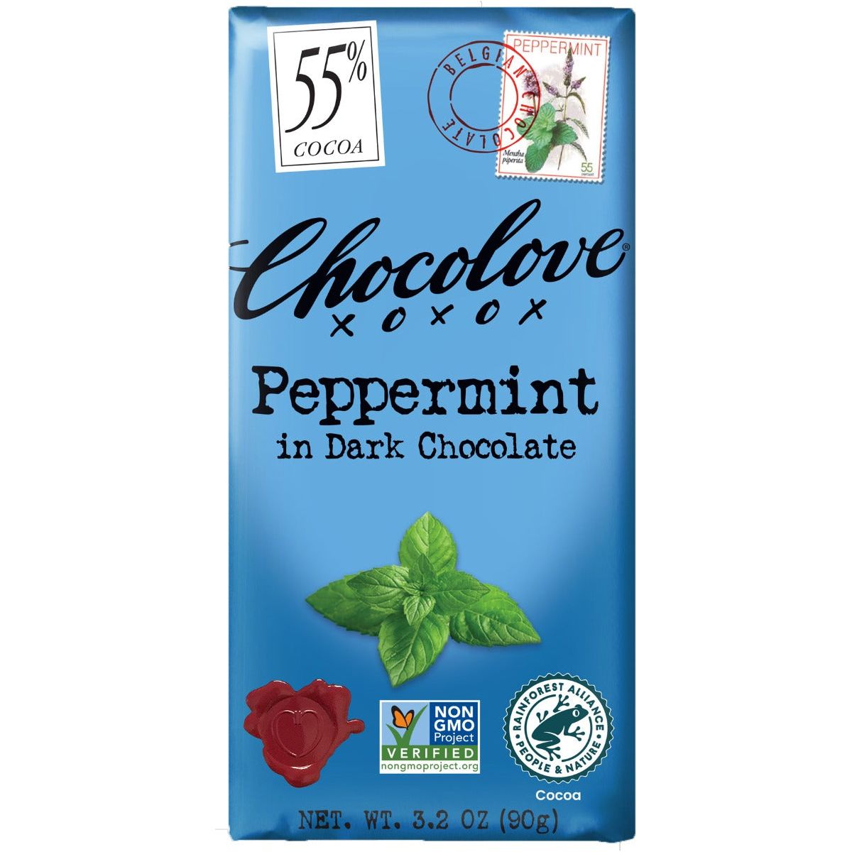 CHOCOLOVE: Peppermint In Dark Chocolate Bar, 3.2 oz - #tag1# - #tag2#