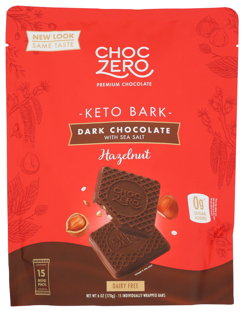 CHOCZERO: Bark Drk Choc Hzlnt, 6 oz - #tag1# - #tag2#