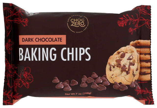 CHOCZERO: Dark Chocolate Baking Chips Sugar Free, 7 oz - #tag1# - #tag2#