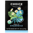 CHOICE TEA: Herbal Tea Organic Chamomile, 16 bg - Sunshine Co Op. - #tag1# - #tag2# - #tag3# - #tag4#