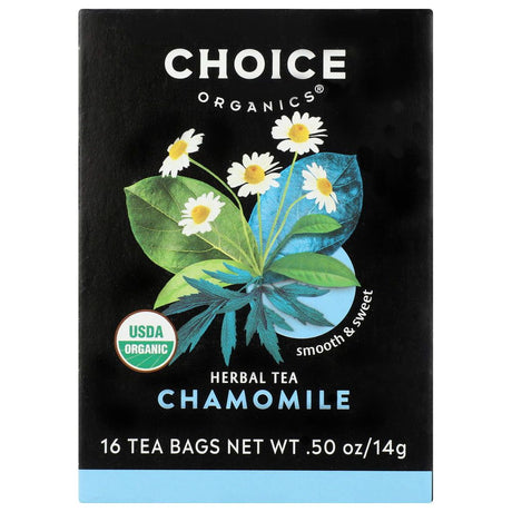 CHOICE TEA: Herbal Tea Organic Chamomile, 16 bg - Sunshine Co Op. - #tag1# - #tag2# - #tag3# - #tag4#