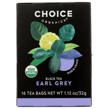 CHOICE TEA: Organic Earl Grey Tea, 16 bg - Sunshine Co Op. - #tag1# - #tag2# - #tag3# - #tag4#