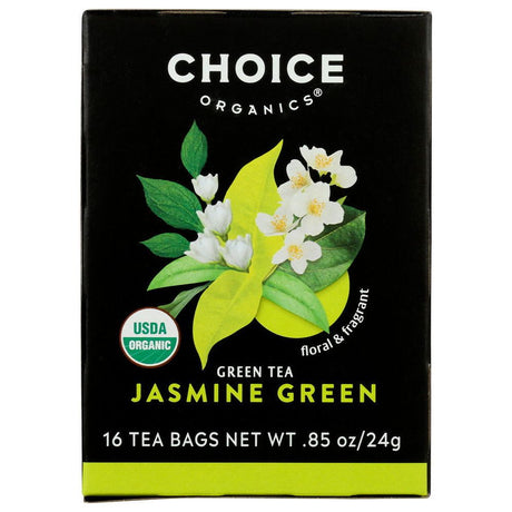 CHOICE TEA: Organic Jasmine Green Tea, 16 bg - Sunshine Co Op. - #tag1# - #tag2# - #tag3# - #tag4#