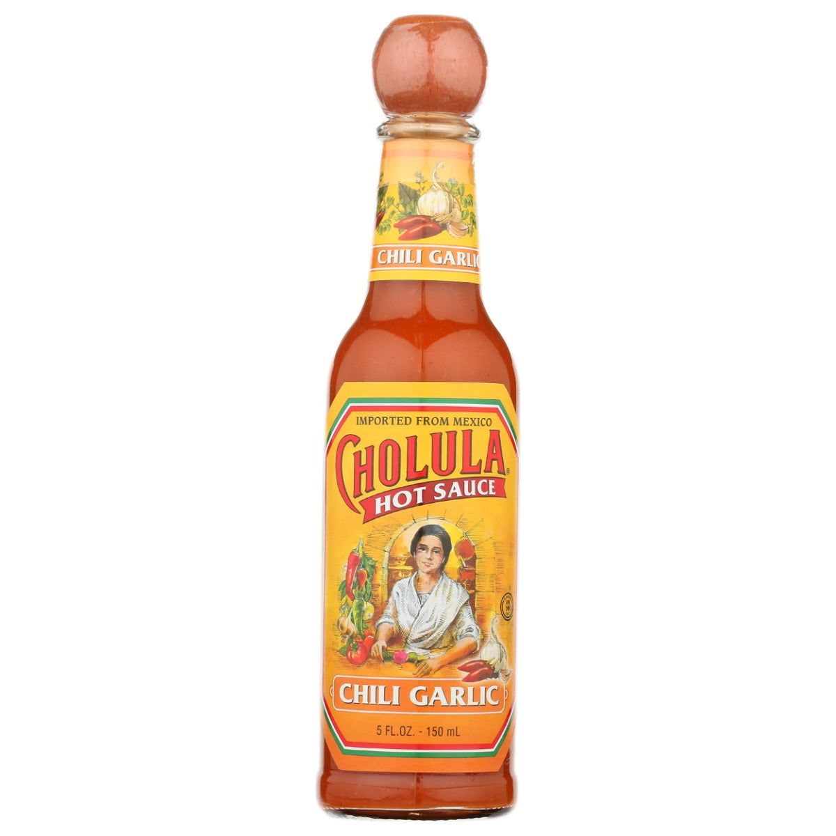 CHOLULA: Chili Garlic Hot Sauce, 5 oz - #tag1# - #tag2#