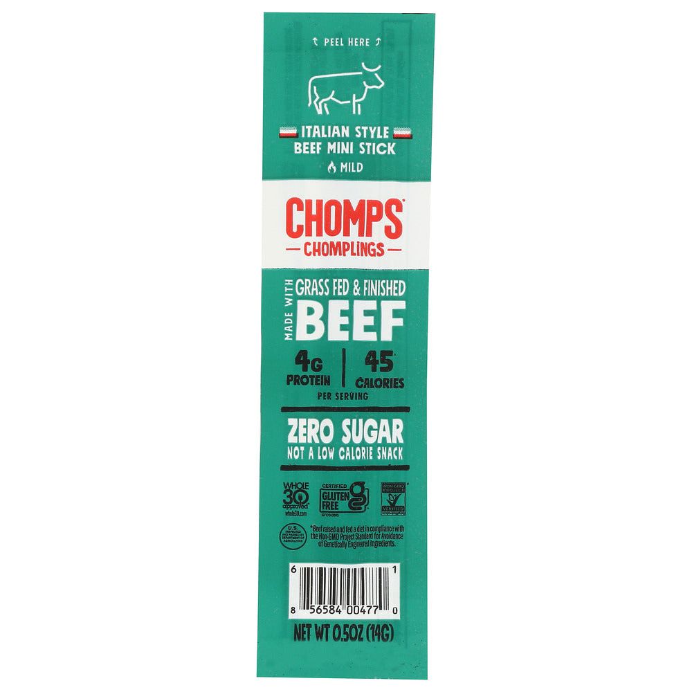 CHOMPS: Italian Style Beef Mini Stick, 0.5 oz - #tag1# - #tag2#