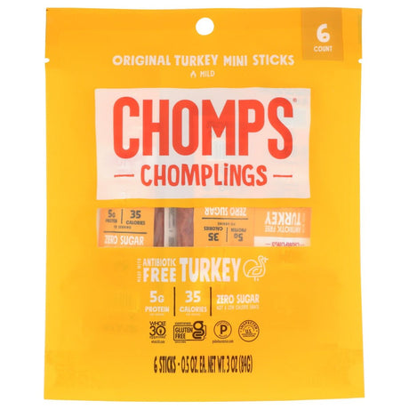 CHOMPS: Jerky Turkey, 3 oz - #tag1# - #tag2#