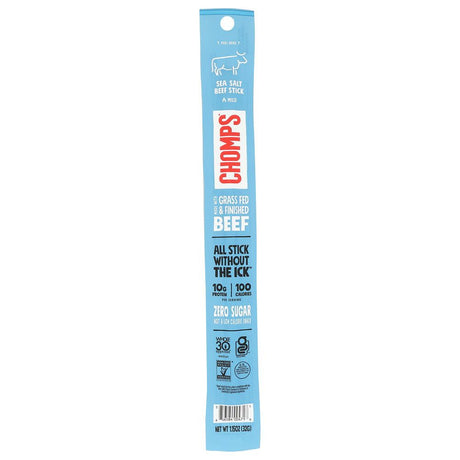 CHOMPS: Sea Salt Beef Stick, 1.15 oz - #tag1# - #tag2#