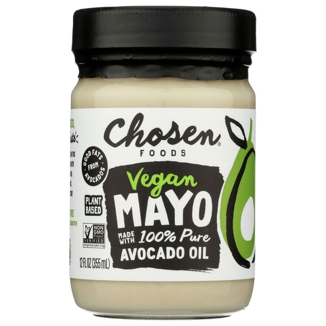CHOSEN FOODS: Vegan Avocado Oil Mayo, 12 oz - Sunshine Co Op. - #tag1# - #tag2# - #tag3# - #tag4#