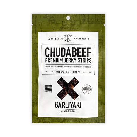 CHUDABEEF JERKY: Jerky Garliyaki, 2.25 oz - #tag1# - #tag2#