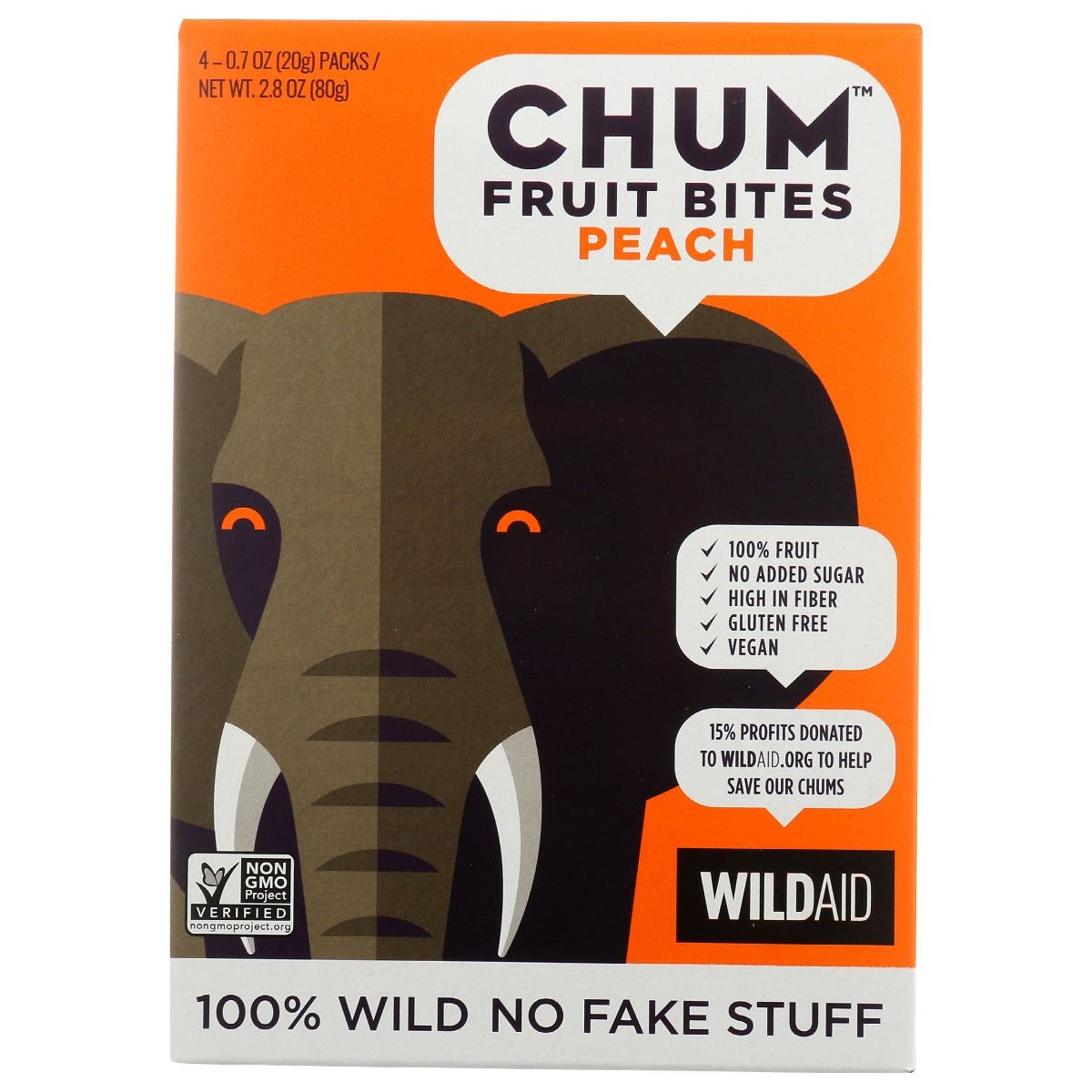 CHUM: Bites Fruit Peach 4Pk, 2.83 oz - #tag1# - #tag2#