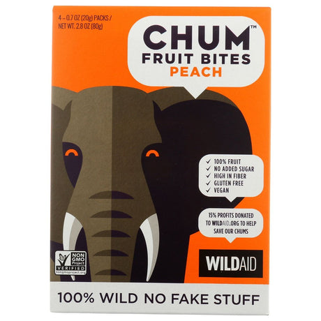 CHUM: Bites Fruit Peach 4Pk, 2.83 oz - #tag1# - #tag2#