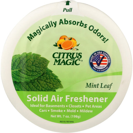 CITRUS MAGIC: Solid Air Freshener Mint Leaf, 7 oz - #tag1# - #tag2#