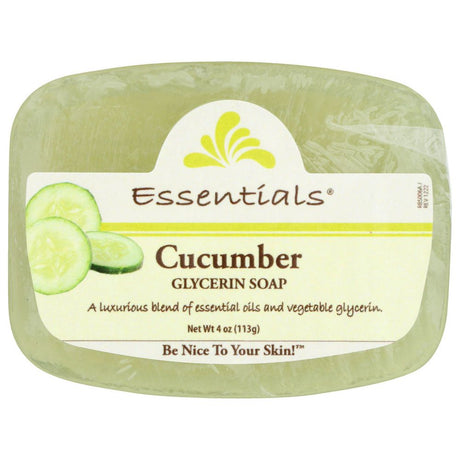 CLEARLY NATURAL: Cucumber Pure & Natural Glycerine Soap, 4 oz - #tag1# - #tag2#