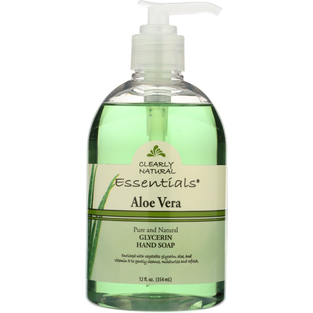 CLEARLY NATURAL: Essentials, Glycerine Hand Soap, Aloe Vera, 12 fl oz (354 ml) - #tag1# - #tag2#