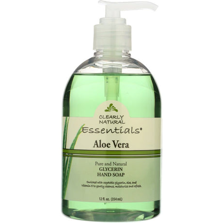 CLEARLY NATURAL: Essentials, Glycerine Hand Soap, Aloe Vera, 12 fl oz (354 ml) - #tag1# - #tag2#