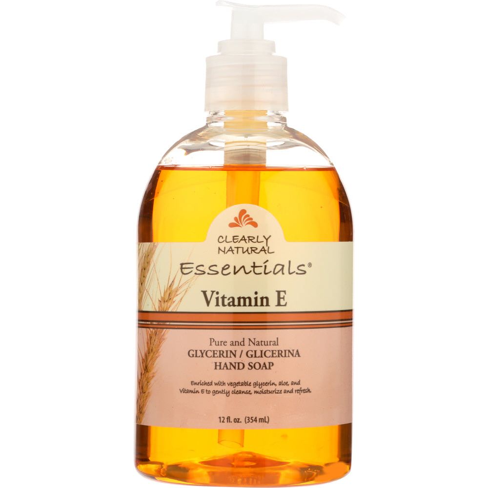 CLEARLY NATURAL: Essentials Vitamin E Glycerine Hand Soap, 12 Oz - #tag1# - #tag2#