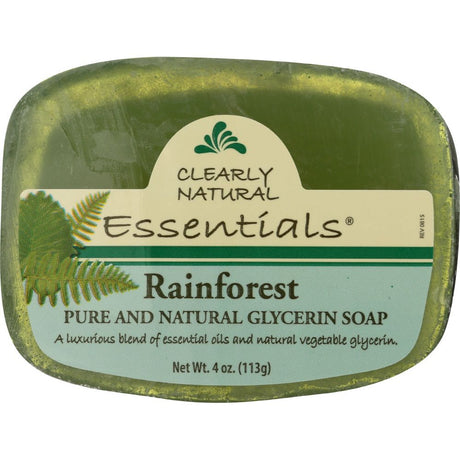 CLEARLY NATURAL: Rainforest Pure And Natural Glycerine Soap, 4 oz - #tag1# - #tag2#