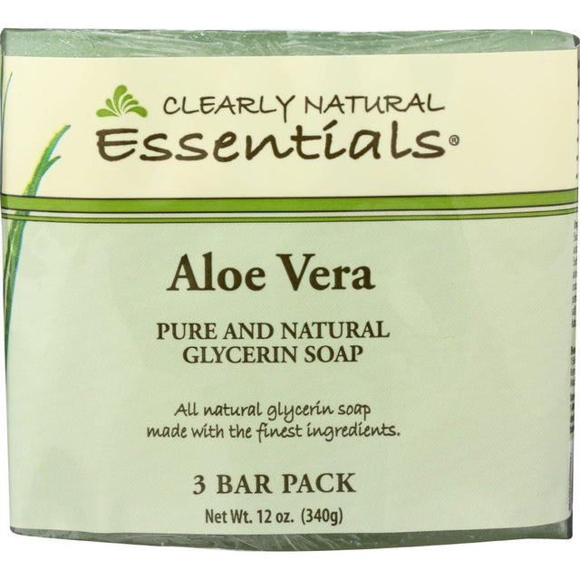 CLEARLY NATURAL: Soap Bar 3 Pk Aloe Vera, 12 oz - #tag1# - #tag2#