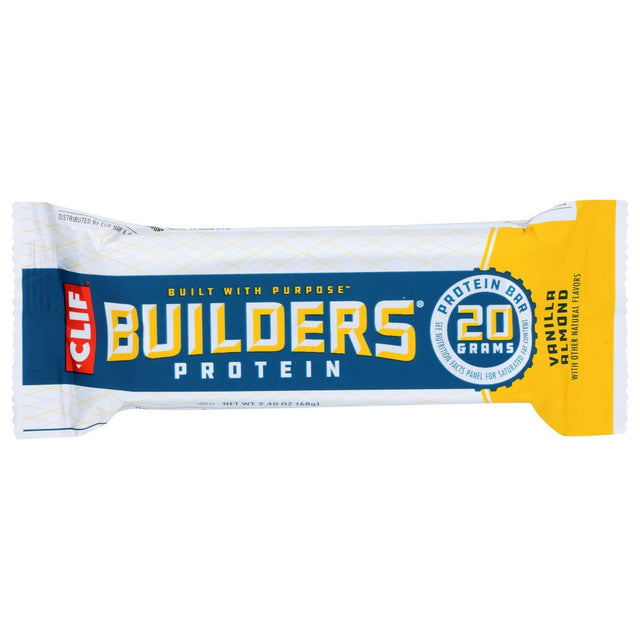 CLIF BUILDER: Protein Bar Vanilla Almond, 2.4 oz - #tag1# - #tag2#