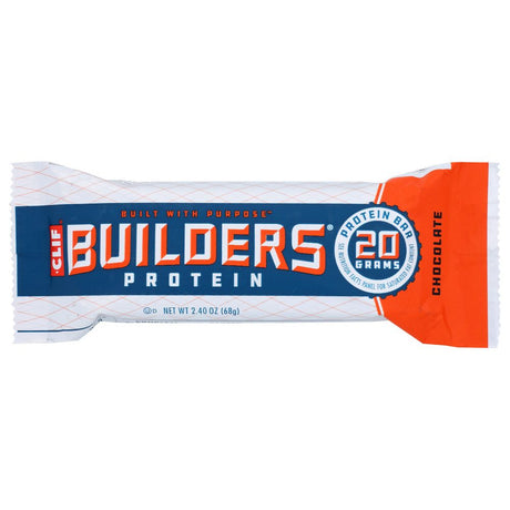 CLIF: Builder Protein Bar Chocolate, 2.4 oz - #tag1# - #tag2#