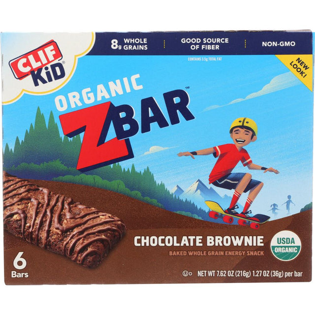 CLIF KID: Organic Zbar Chocolate Brownie 6 Bars, 7.62 Oz - #tag1# - #tag2#