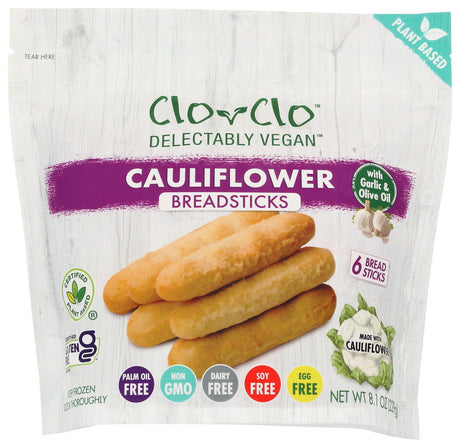 CLO-CLO VEGAN FOODS: Cauliflower Breadsticks With Garlic And Olive Oil, 8.1 oz - #tag1# - #tag2#