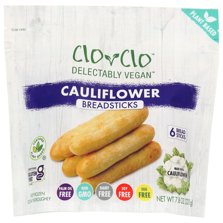 CLO-CLO VEGAN FOODS: Cauliflower Plain Breadsticks, 7.8 oz - #tag1# - #tag2#
