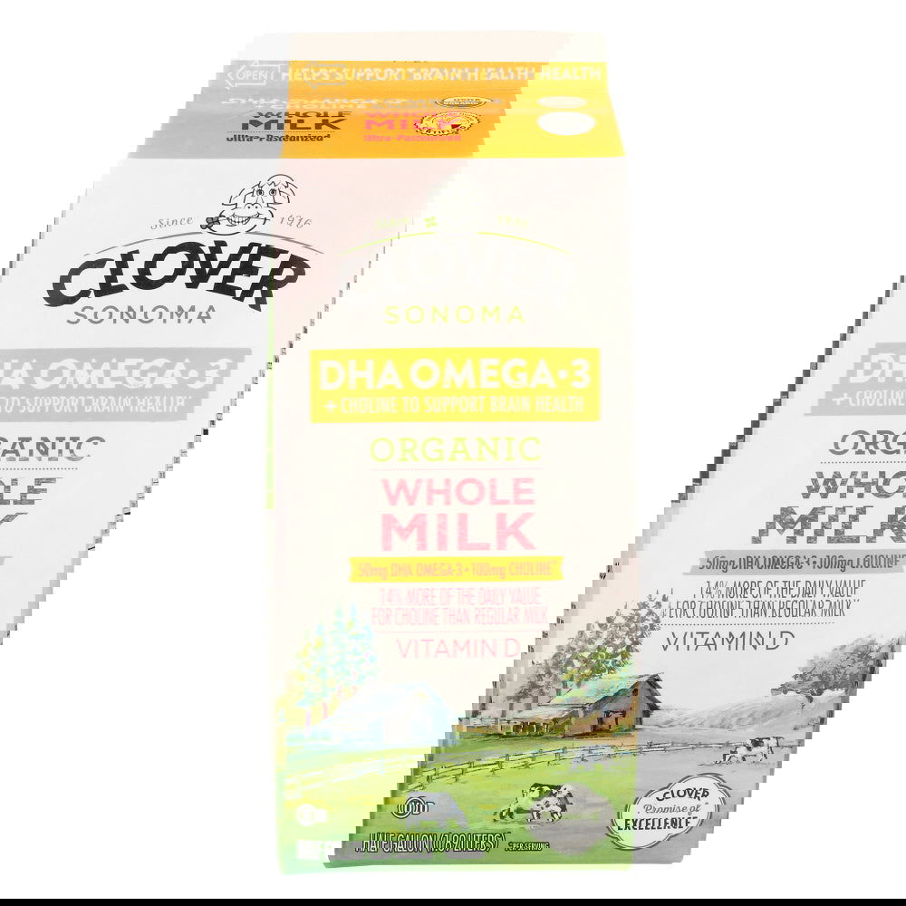CLOVER SONOMA: Milk Vitamin D Organic Whole Milk, 64 fo - #tag1# - #tag2#